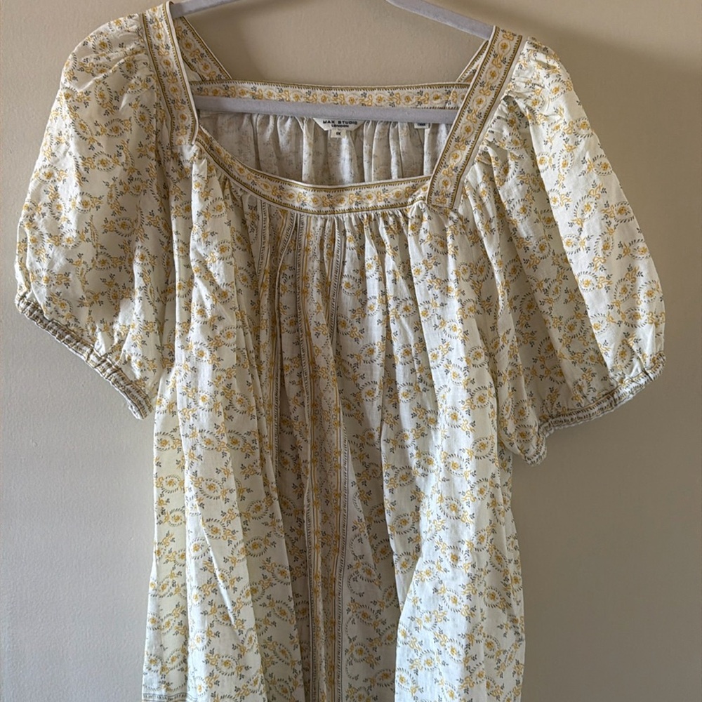 Like New Max Studio Yellow Blouse